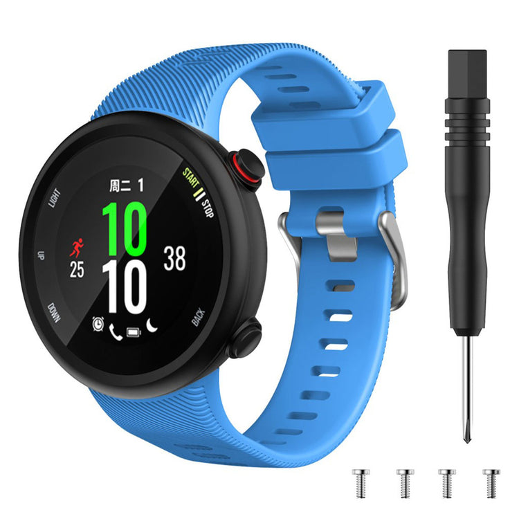 Kønt Garmin Forerunner 45 Silikone Rem - Blå#serie_11