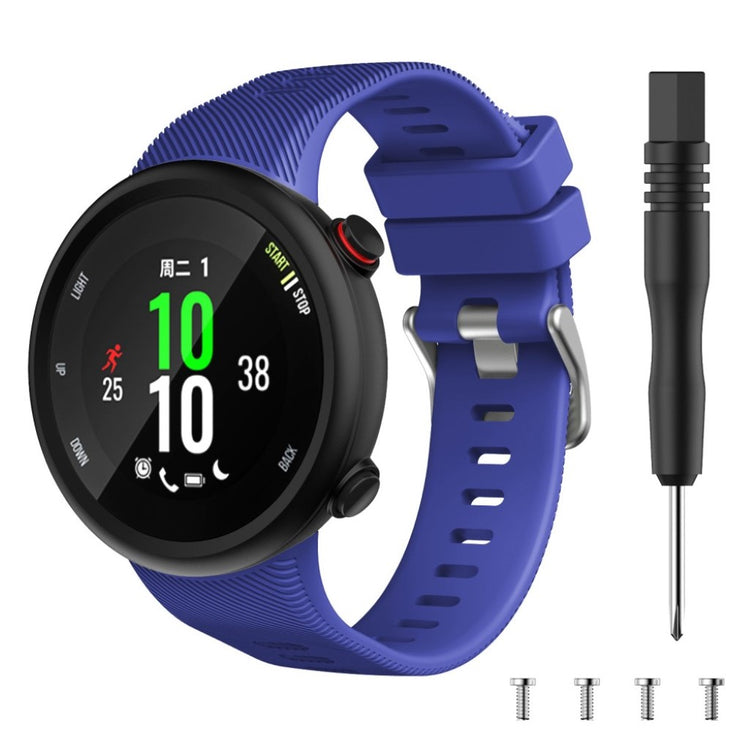 Kønt Garmin Forerunner 45 Silikone Rem - Blå#serie_12