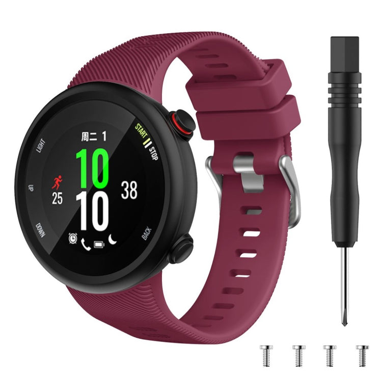 Kønt Garmin Forerunner 45 Silikone Rem - Rød#serie_5