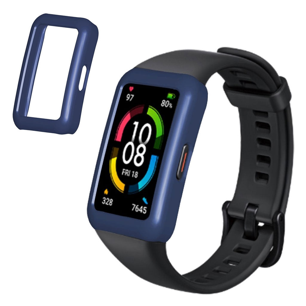 Honor Band 6 Enkel Plastik Bumper - Blå#serie_5