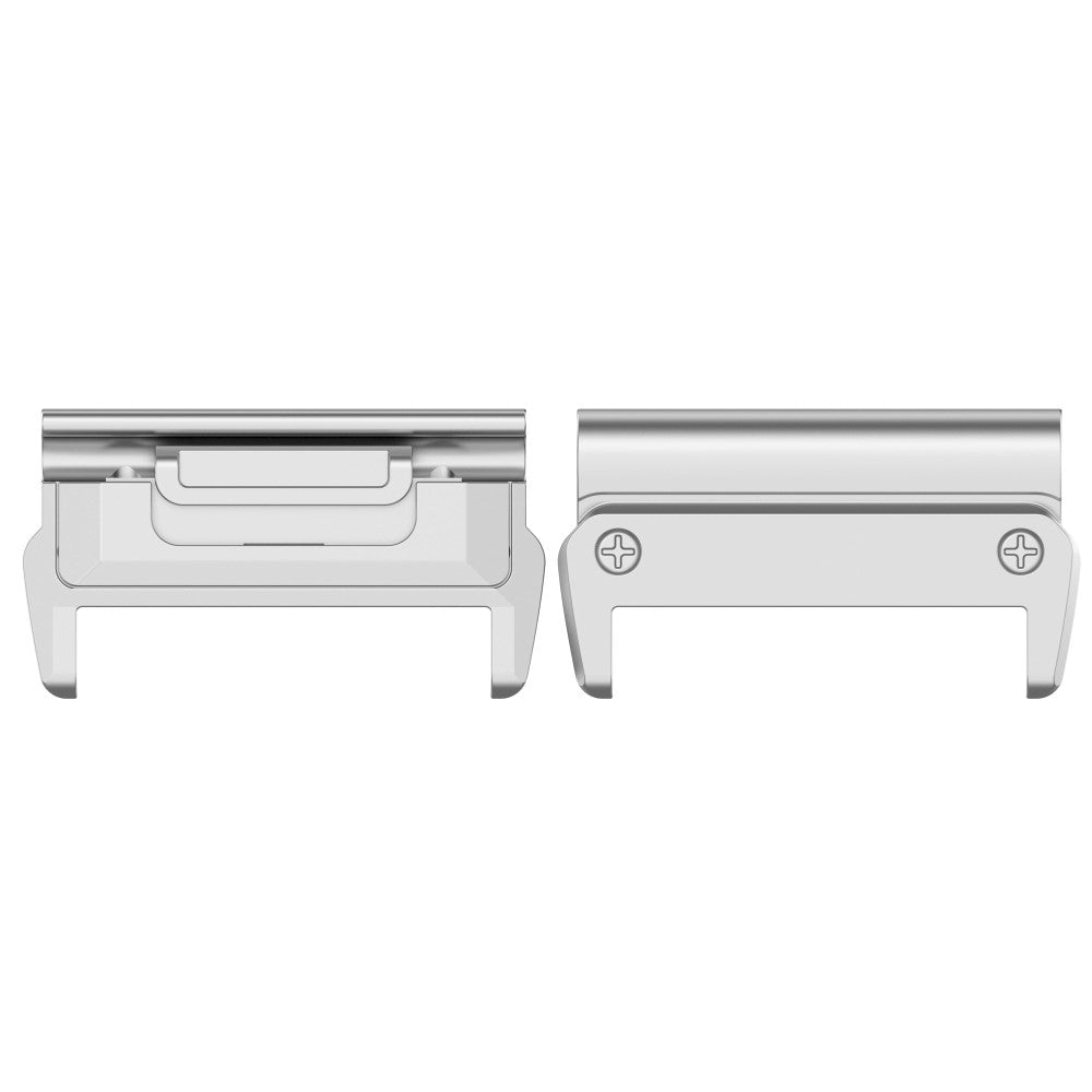 1 Pair 22mm Watchband Connector Garmin Fenix 8 47mm / Fenix E 47mm / Fenix 7 Watch Band Metal Adapter - Silver#serie_1