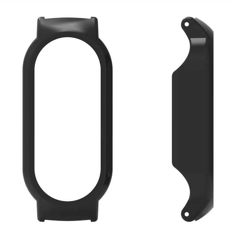 Godt Cover med Skærmbeskytter i Glas passer til Xiaomi Mi Band 7 - Sort#serie_1