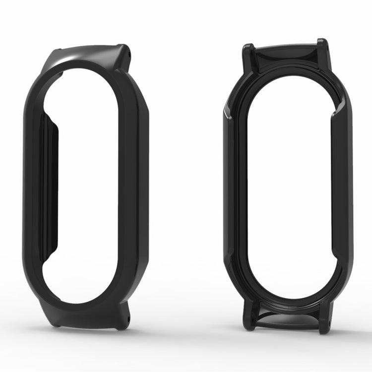 Godt Cover med Skærmbeskytter i Glas passer til Xiaomi Mi Band 7 - Sort#serie_1