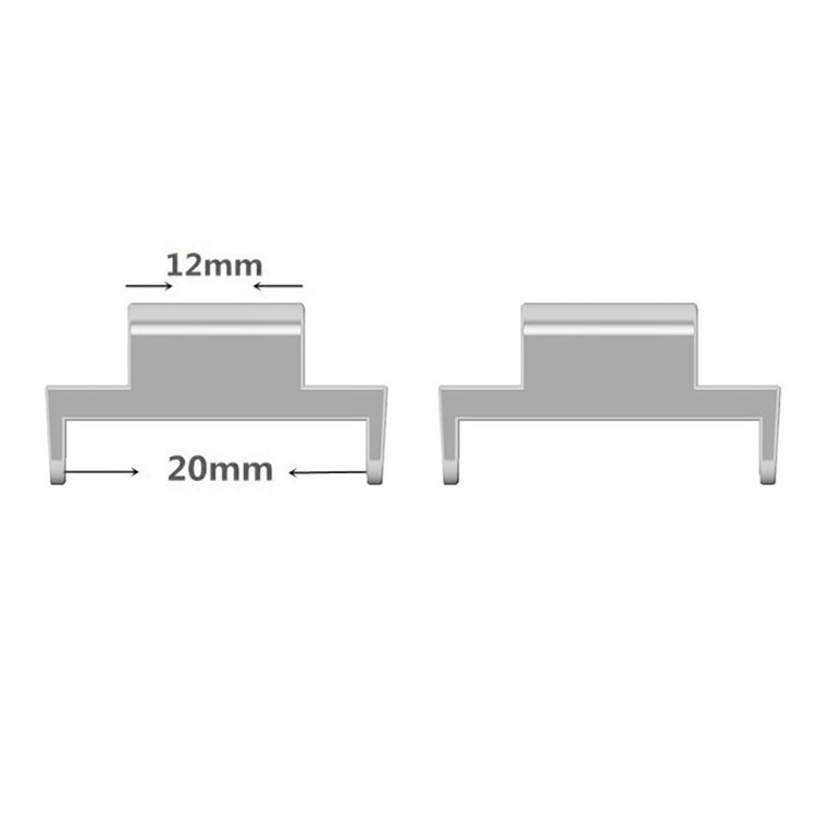 Metal Universal Rem passer til Tissot PRX Powermatic 80 T137.410 / Tissot PRX Powermatic 80 T137.407 - Sort#serie_2