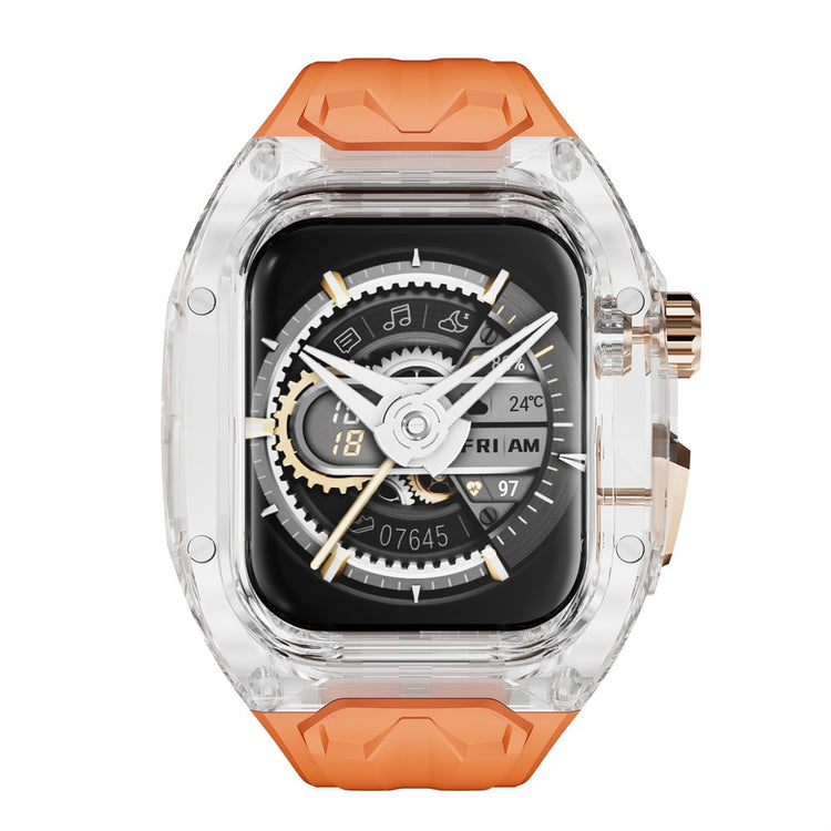 Super Tough Apple Smartwatch Silicone Universel Strap - Orange#serie_1