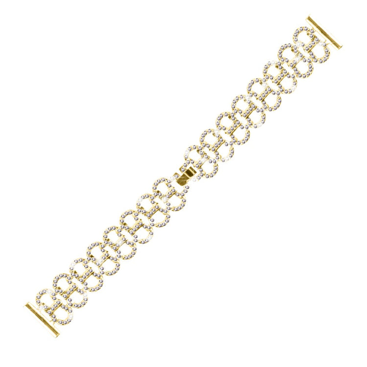 Huami Amazfit Bip / Bip Lite Rhinestone Decorated Gourd Shape band Alloy Replacement Watch Strap - Gold#serie_2