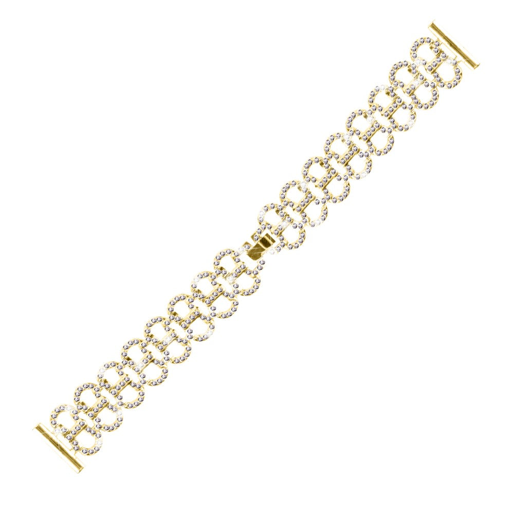 Huami Amazfit GTR Mini Replacement band Gourd Shape Rhinestones Decor Alloy Watch Strap - Gold#serie_2