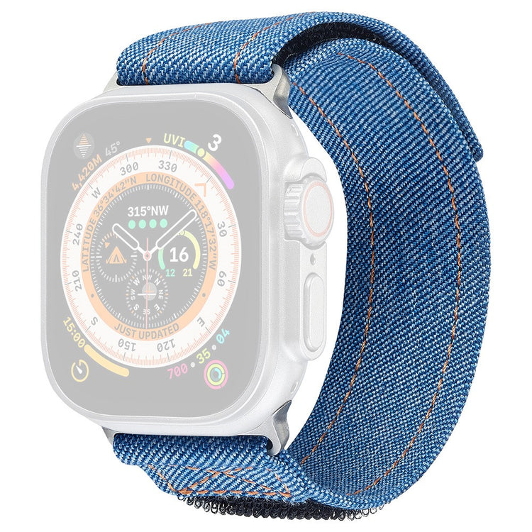 KALEBOL Apple Watch Series 41mm - 40mm - 38mm Denim Watch Strap Magic Tape Adjustable Band - Sapphire#serie_6