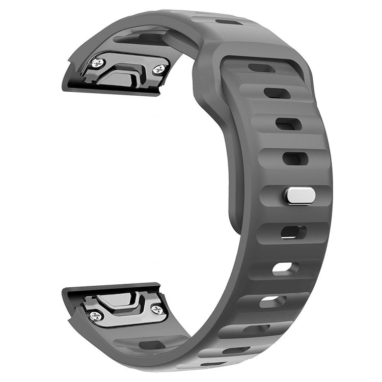 Garmin Fenix 7X Soft Silicone Watch Strap Adjustable Wrist Band Replacement - Grey#serie_7