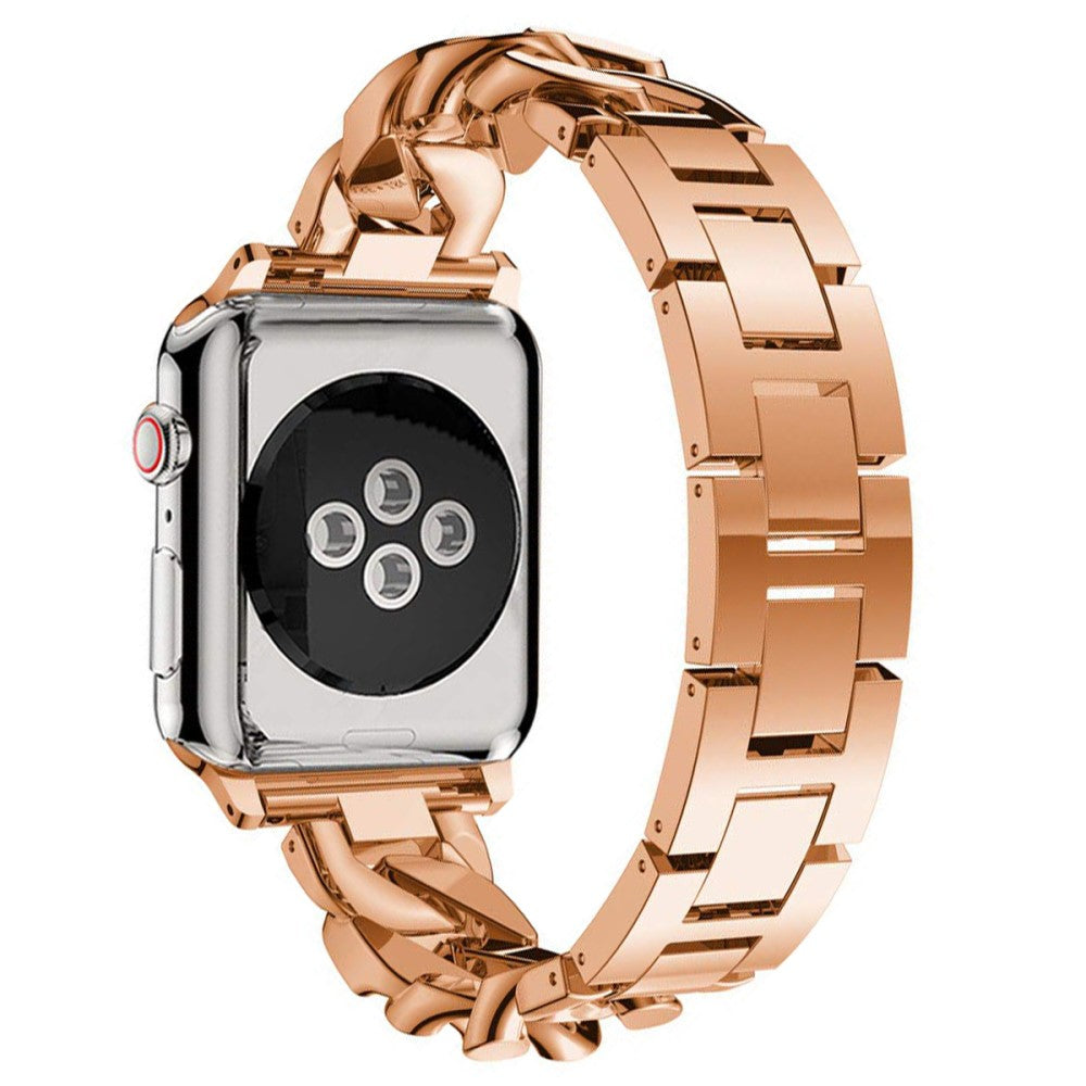 Apple Watch Series 49mm - 45mm - 44mm - 42mm Metal Watch Strap - Rose Gold#serie_3