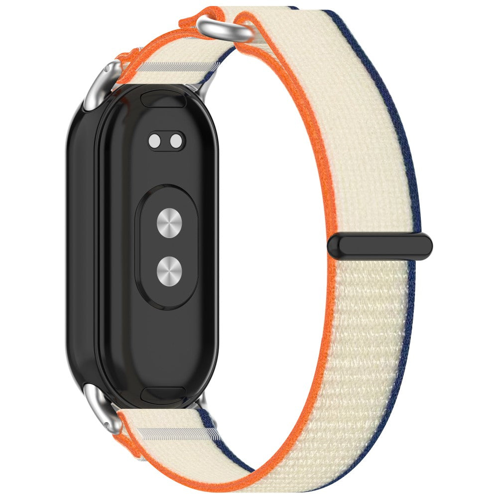 Xiaomi Smart Band 8 / Smart Band 8 NFC Watch Strap Breathable Nylon Sport Strap - Orange+Beige#serie_3