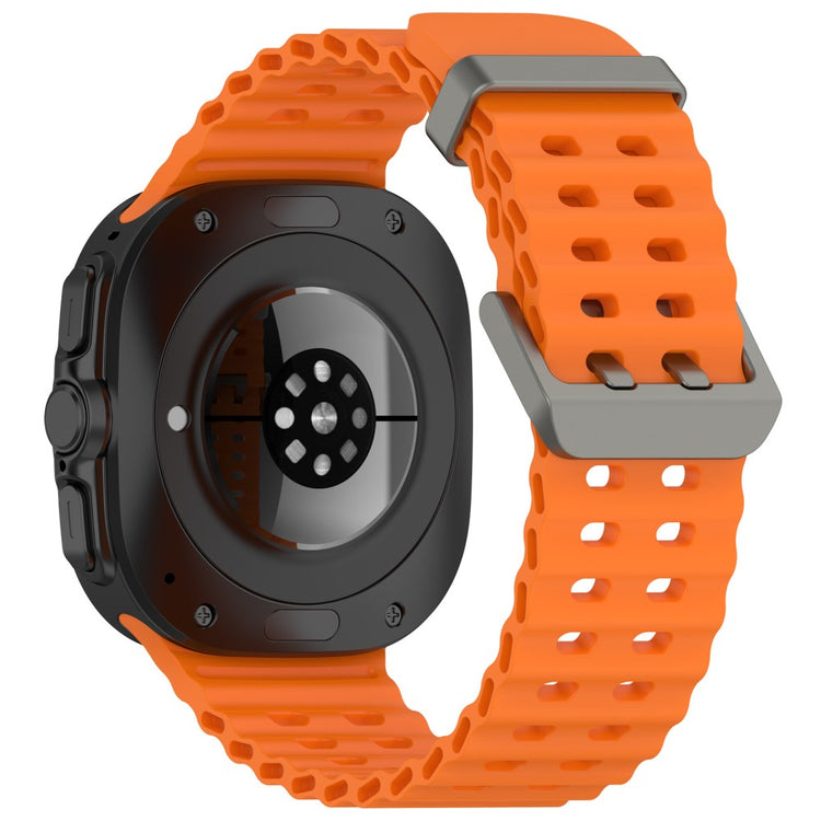 Samsung Galaxy Watch Ultra 47mm Silicone Watch Strap Dual Pins Buckle Sports Band - Orange#serie_2