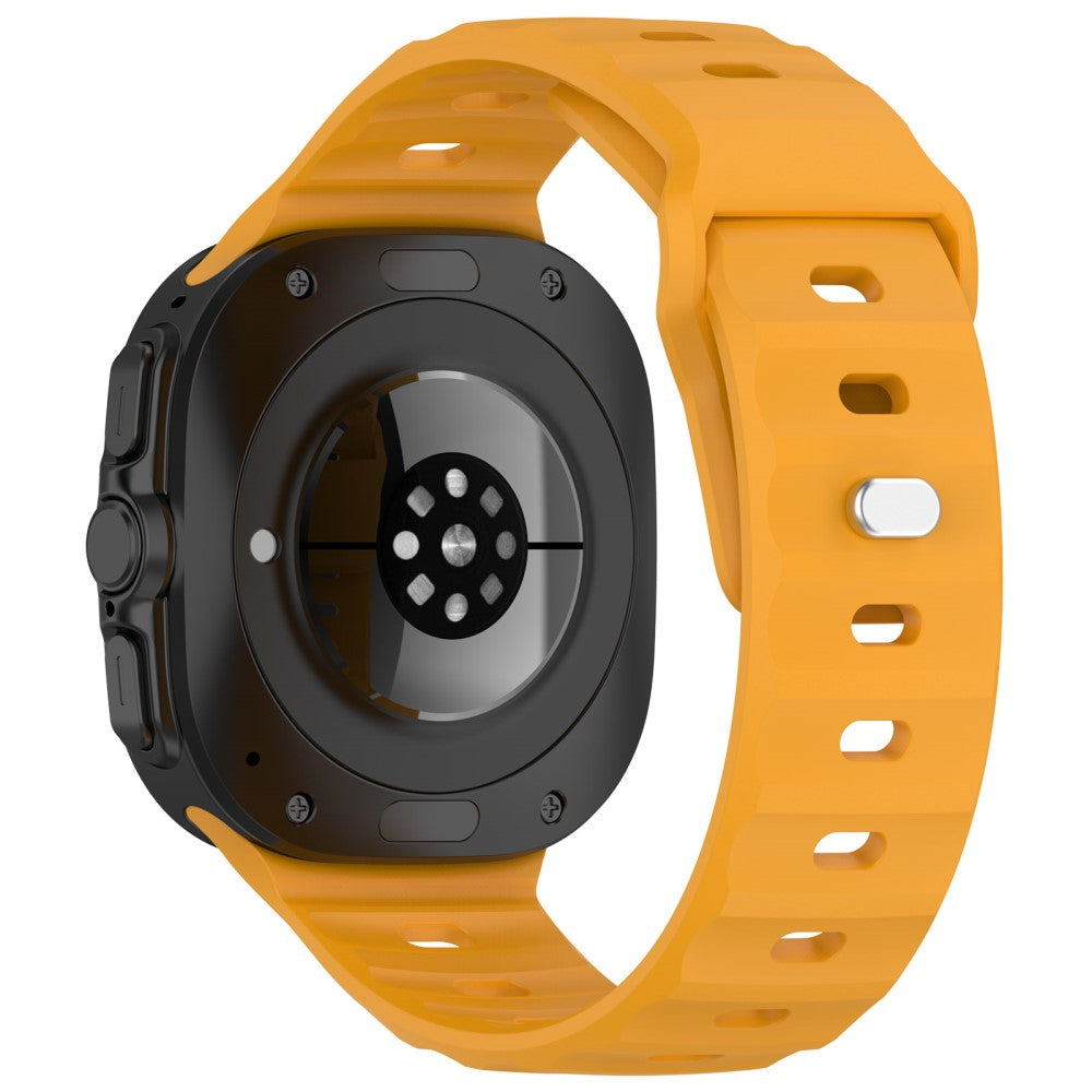 Samsung Galaxy Watch Ultra 47mm Watch Band Adjustable Silicone Wrist Strap - Yellow#serie_4