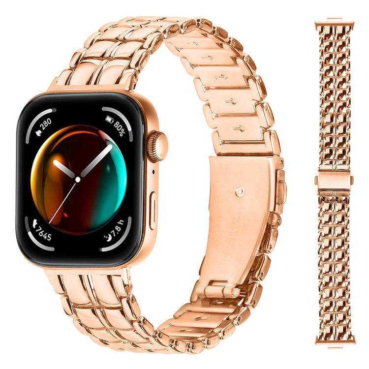 Huawei Watch Fit 3 Metal Wrist Band Replacement Smart Watch Strap - Rose Gold#serie_2