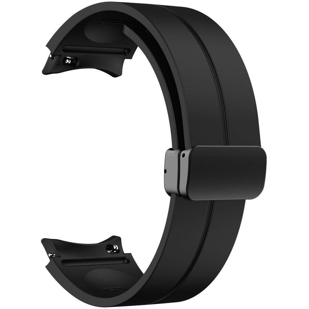 KALEBOL Samsung Galaxy Watch 20mm Silicone Watch Strap Magnetic Buckle - Black#serie_1