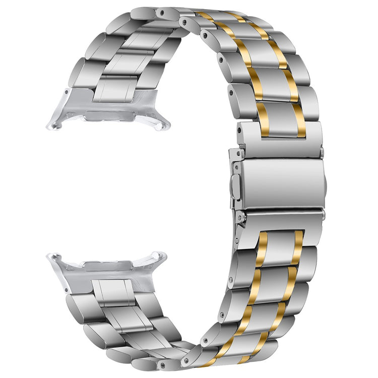 Samsung Galaxy Watch Ultra 47mm Stainless Steel Watch Band 5-Bead Replacement Strap - Silver / Gold#serie_1