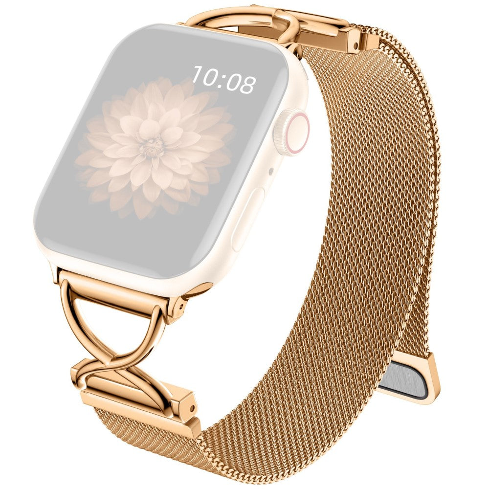 Apple Watch Series 49mm - 45mm - 44mm - 42mm Milanese Metal Band - Rose Gold#serie_3