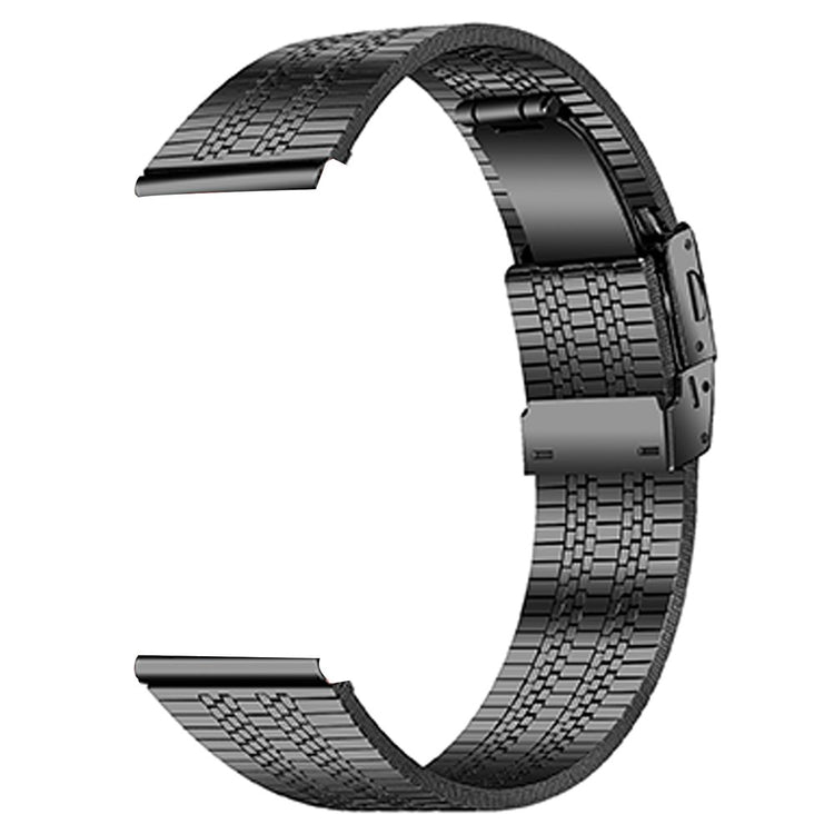 Fossil Gen 5 Carlyle HR Stainless Steel Watch Band Folding Clasp Buckle Strap - Black#serie_017