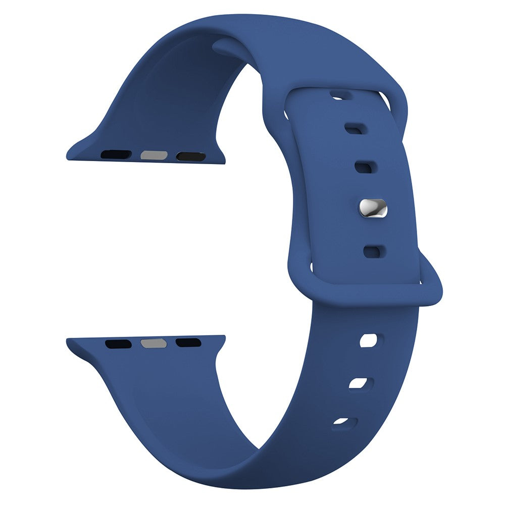 Apple Watch Series 41mm - 40mm - 38mm Watch Strap 8-Shaped Buckle Silicone Band - Sapphire Blue#serie_7