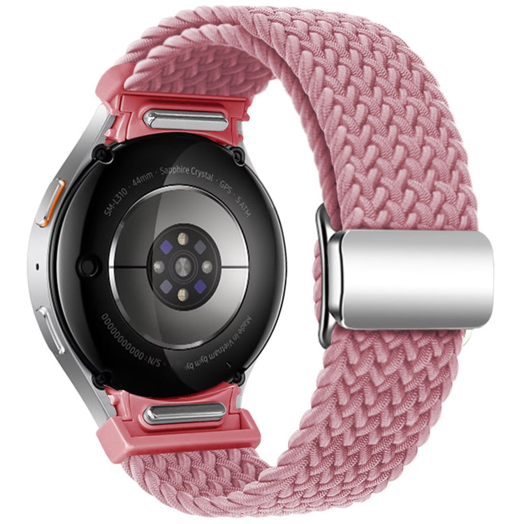 Samsung Galaxy Watch 20mm Braided Watch Band Magnetic Strap - Pink#serie_5