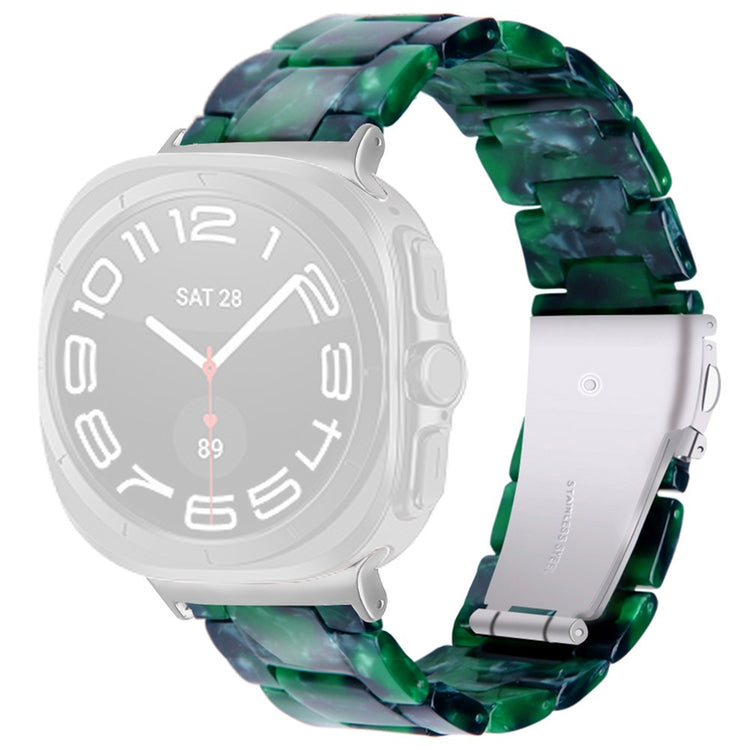 Samsung Galaxy Watch Ultra 47mm Waterproof Resin Acrylic Watch Strap Buckle Design Wrist Band - Style C#serie_3