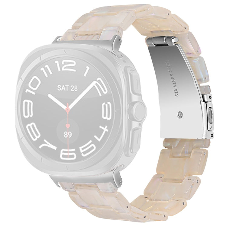 Samsung Galaxy Watch Ultra 47mm Waterproof Resin Acrylic Watch Strap Buckle Design Wrist Band - Style F#serie_6