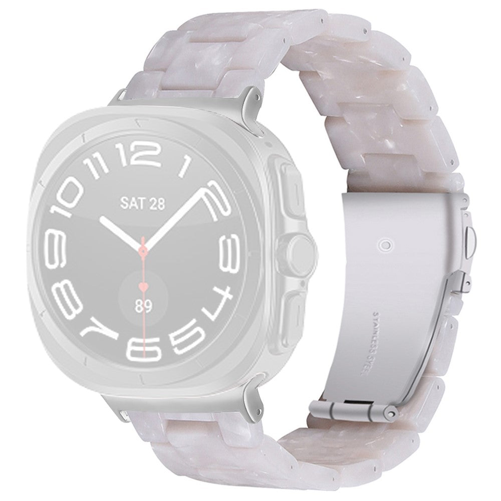 Samsung Galaxy Watch Ultra 47mm Waterproof Resin Acrylic Watch Strap Buckle Design Wrist Band - Style G#serie_7