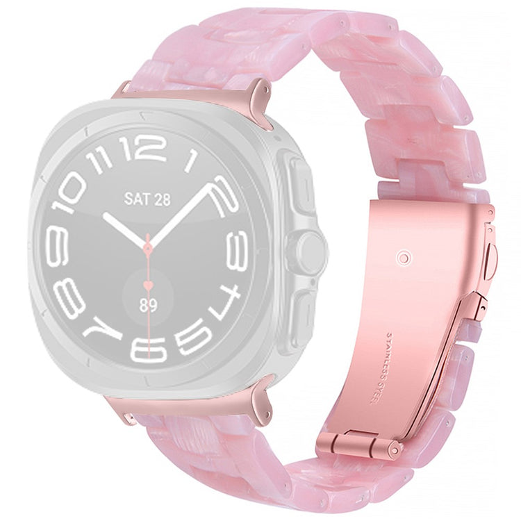 Samsung Galaxy Watch Ultra 47mm Waterproof Resin Acrylic Watch Strap Buckle Design Wrist Band - Style H#serie_8