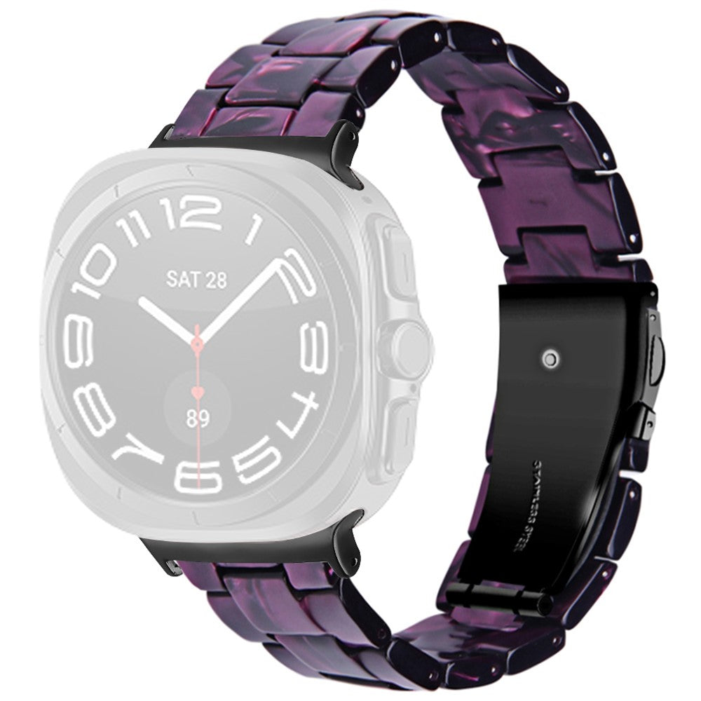 Samsung Galaxy Watch Ultra 47mm Waterproof Resin Acrylic Watch Strap Buckle Design Wrist Band - Style I#serie_9