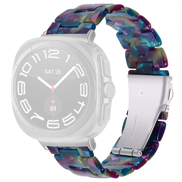 Samsung Galaxy Watch Ultra 47mm Waterproof Resin Acrylic Watch Strap Buckle Design Wrist Band - Style J#serie_10