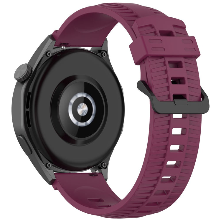 Huawei Watch GT 3 42mm / GT 3 Pro 43mm Silicone Watch Strap 20mm Tire Texture Wrist Band - Wine Red#serie_1