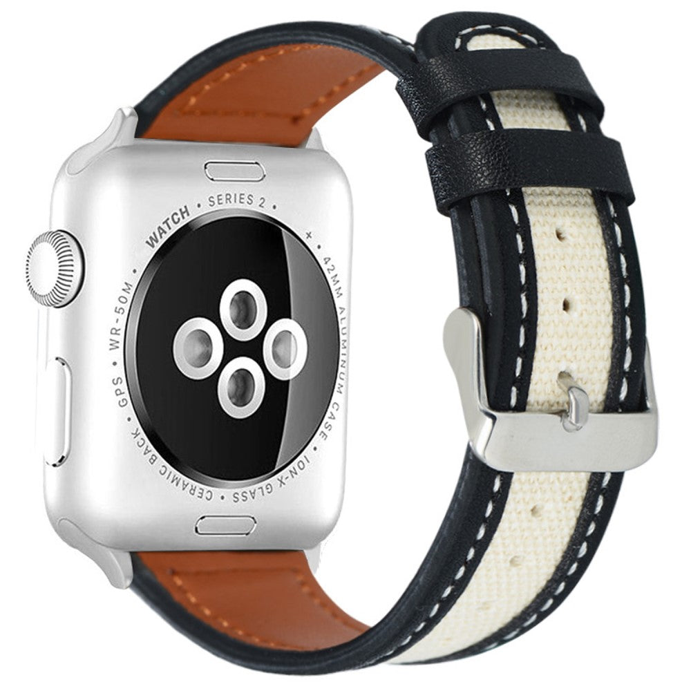 KALEBOL Apple Watch Series 49mm - 45mm - 44mm - 42mm Dual Color Watch Band - Black+White#serie_1