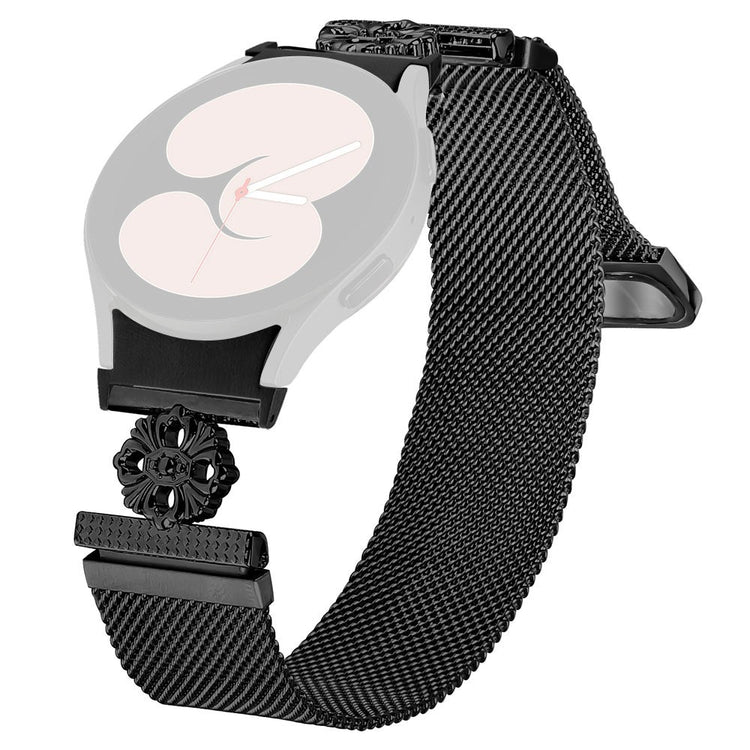 Samsung Galaxy Watch7 44mm / 40mm Milanese Watch Band Stainless Steel Strap with Quick Release Connector - Black#serie_1