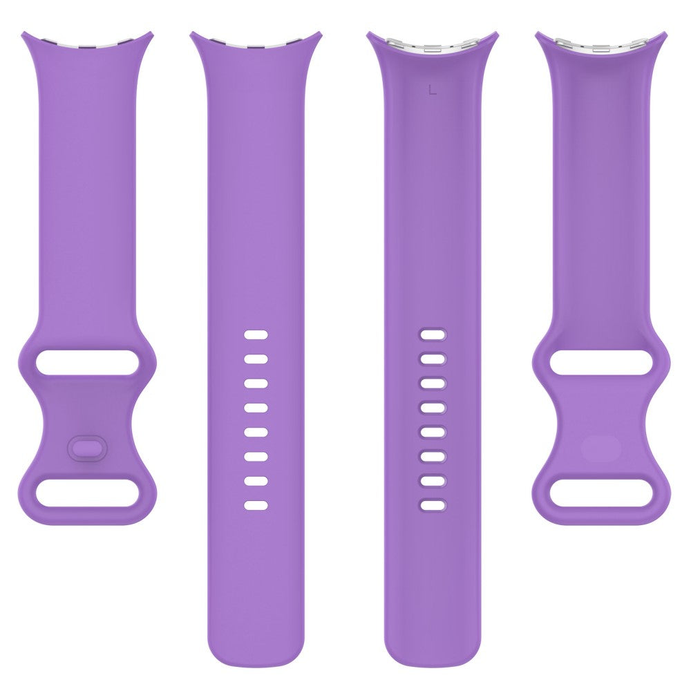 Google Pixel Watch 3 45mm Replacement Strap 8 Shape Silicone Watch Band with Color Buckle, Size S - Purple#serie_13