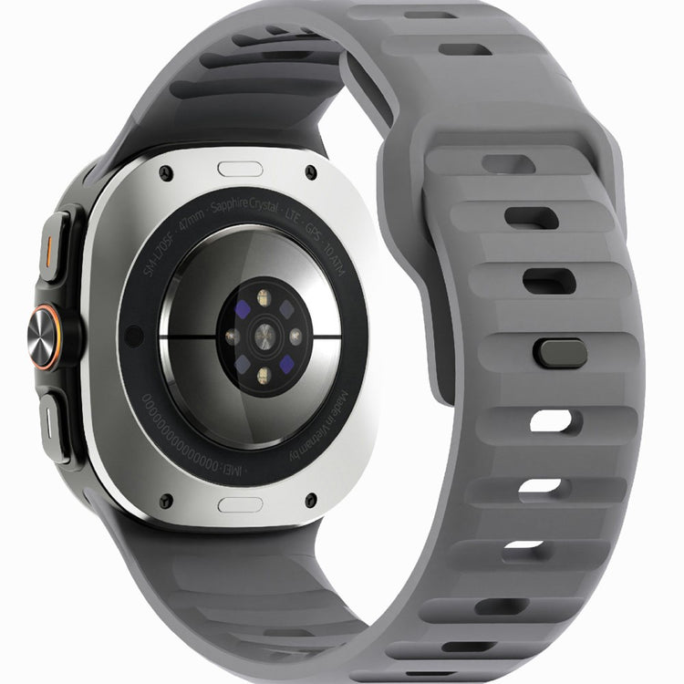 Samsung Galaxy Watch Ultra 47mm Silicone Watch Band Breathable Sport Watch Strap - Grey#serie_10