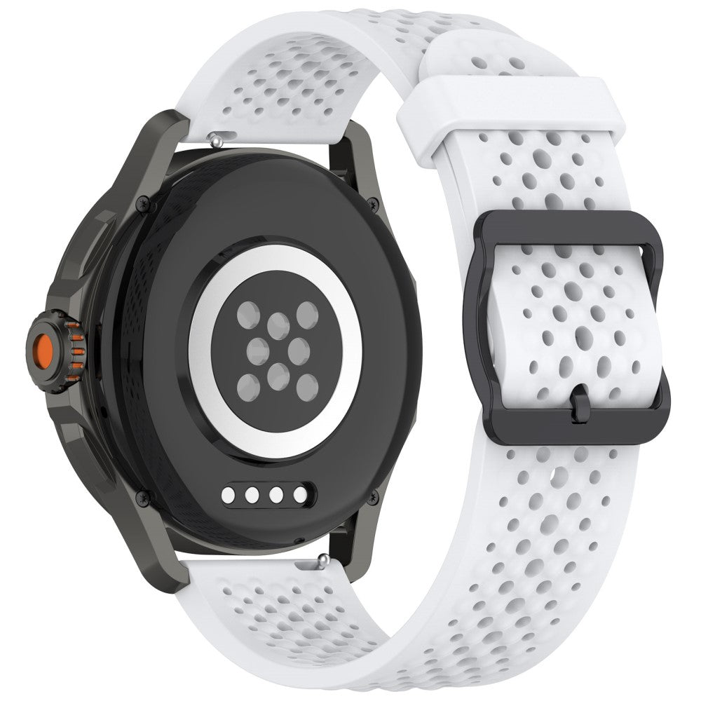 Xiaomi Watch S4 Sport Silicone 22mm Multiple Holes Breathable Watch Strap - White#serie_10