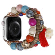 Huomattavan Kaunis Apple Smartwatch Metalli Ja Kivi Yleinen Ranneke