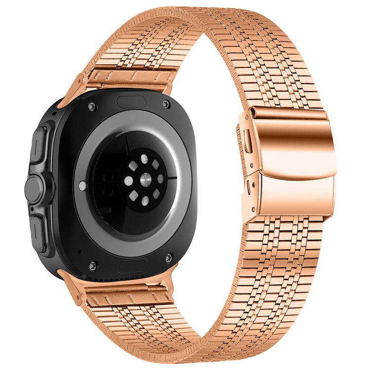 Samsung Galaxy Watch Ultra 47mm Watch Band Stainless Steel 5-Beads Wrist Strap - Rose Gold#serie_6