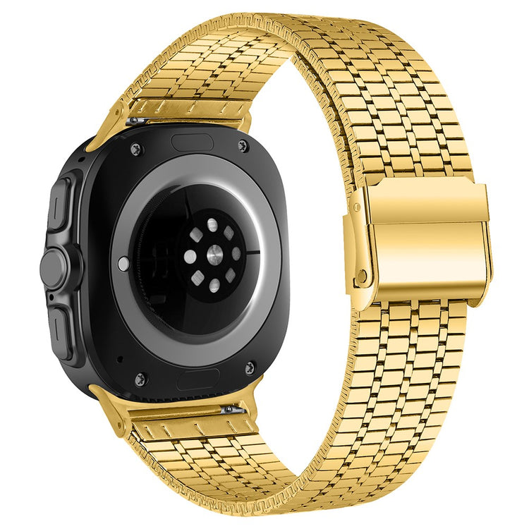 Samsung Galaxy Watch Ultra 47mm Replacement Band with Connector 7-Bead Stainless Steel Smart Watch Strap - Gold#serie_4