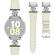 Ihana Samsung Galaxy Watch 7 40mm / Samsung Galaxy Watch 7 44mm Aitoa Nahkaa Ja Metalli Yleinen Ranneke