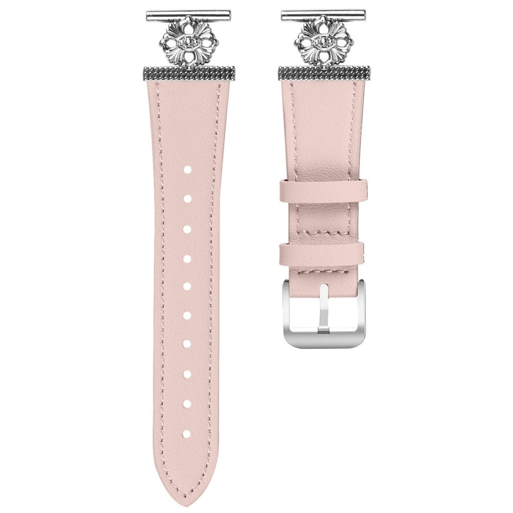 Gabb Watch 3 Watch Band Genuine Cow Leather Flower Decor Adjustable Strap - Pink#serie_3