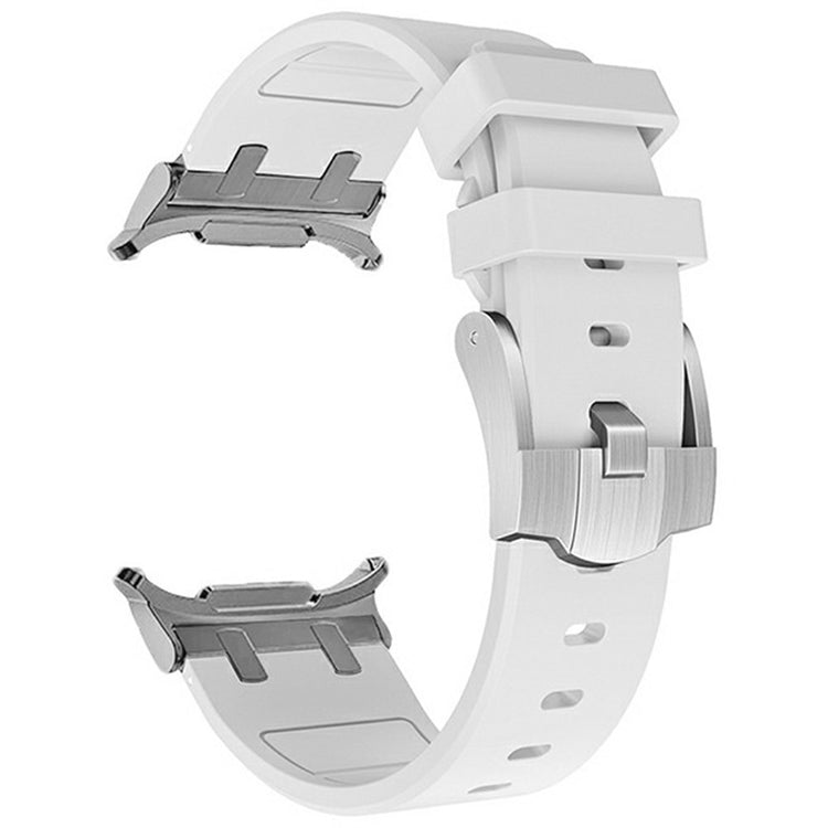 Samsung Galaxy Watch Ultra 47mm Watch Strap Replacement Silicone Watch Band - Silver+White#serie_5