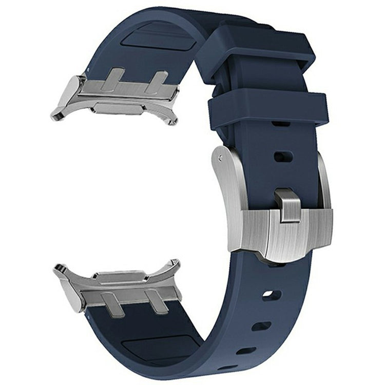 Samsung Galaxy Watch Ultra 47mm Watch Strap Replacement Silicone Watch Band - Silver+Blue#serie_9