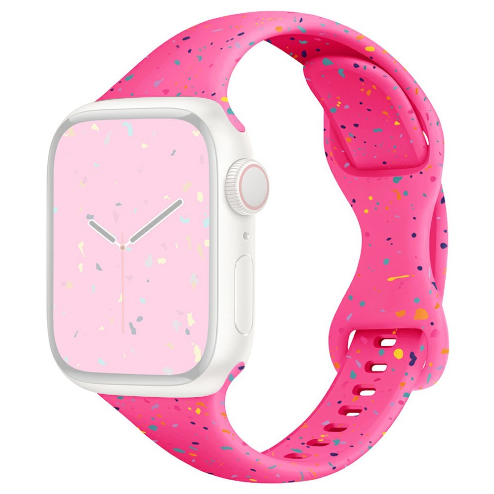 Strap Apple Watch Series 49mm - 45mm - 44mm - 42mm Silicone Band - Barbie Pink#serie_9