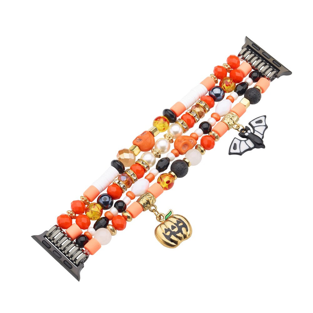 Halloween Beaded Strap Apple Watch Series 41mm - 40mm - 38mm - Bat#serie_3