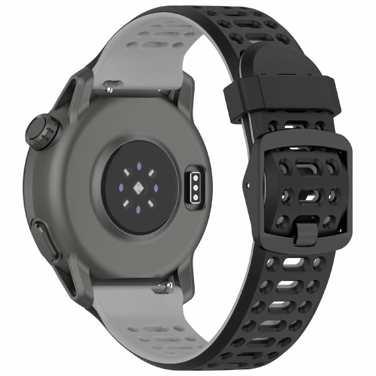 Coros Pace 3 / Apex 2 Pro / Apex Pro Silicone Watch Band Dual Color 22mm Watch Strap - Black  /  Grey#serie_4