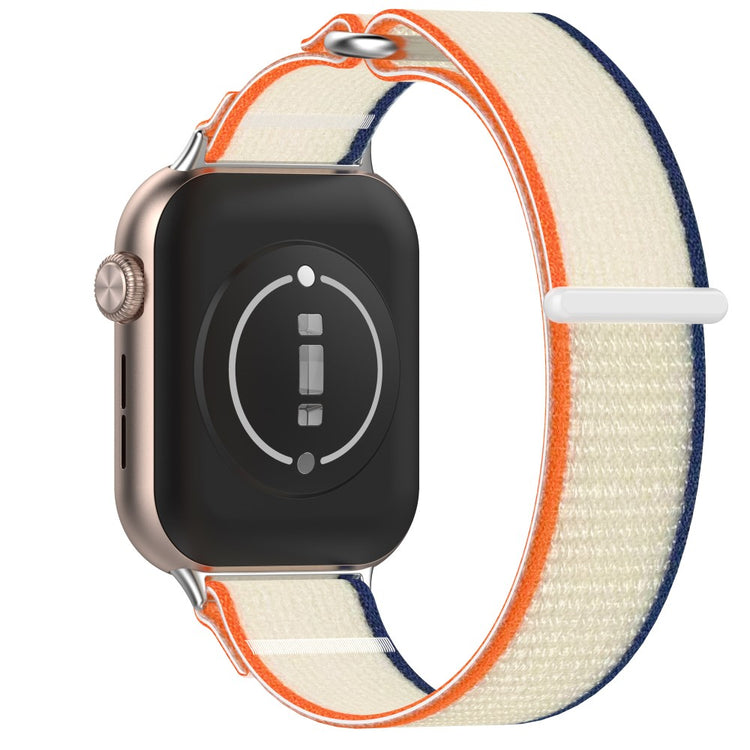 Honor Watch 5 Band Adjustable Braided Nylon Sport Loop Watch Strap - Orange+Beige#serie_2