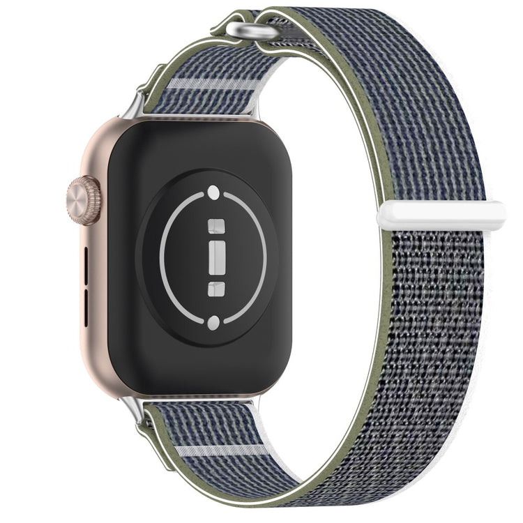 Honor Watch 5 Band Adjustable Braided Nylon Sport Loop Watch Strap - Green+Grey#serie_6