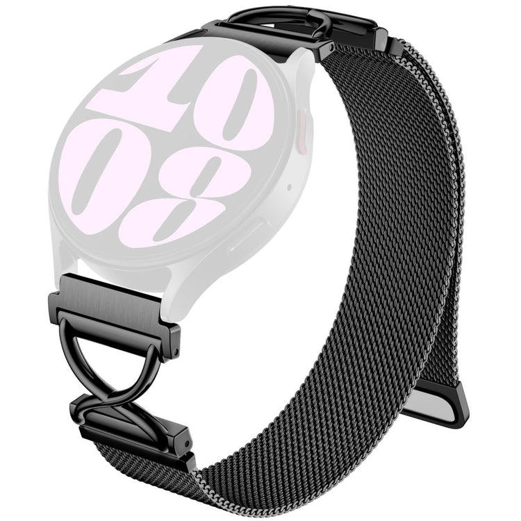 Garmin Approach S40 / Forerunner 158 Milanese Band Electroplated Stainless Steel Magnetic Watch Strap with X-Shaped Connector - Black#serie_1