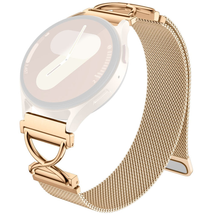 Garmin Approach S40 / Forerunner 158 Milanese Band Electroplated Stainless Steel Magnetic Watch Strap with X-Shaped Connector - Rose Gold#serie_4